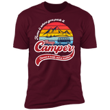 T-Shirts Maroon / S Happy Camper Men's Premium T-Shirt