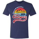 T-Shirts Vintage Navy / S Happy Camper Men's Triblend T-Shirt