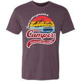 T-Shirts Vintage Purple / S Happy Camper Men's Triblend T-Shirt