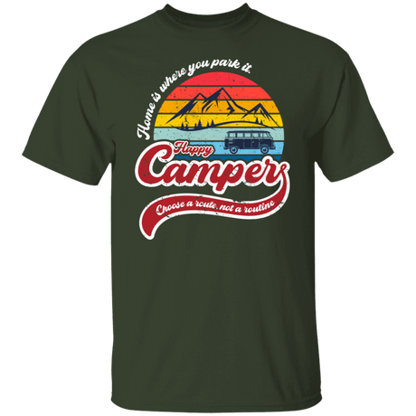 T-Shirts Forest / S Happy Camper T-Shirt