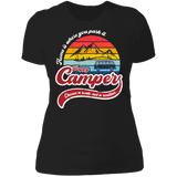 T-Shirts Black / S Happy Camper Women's Premium T-Shirt