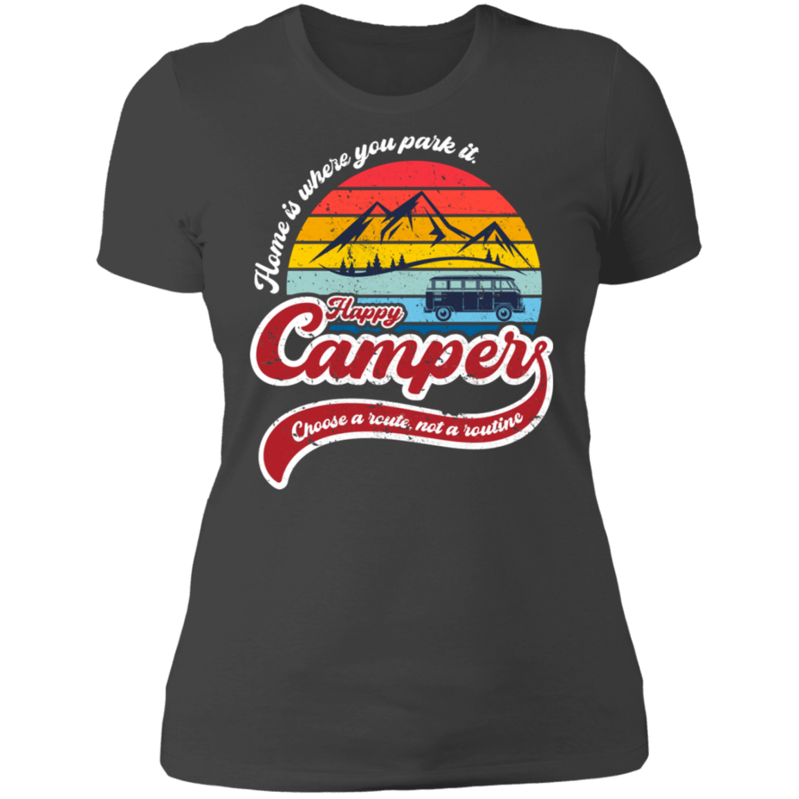 T-Shirts Heavy Metal / S Happy Camper Women's Premium T-Shirt