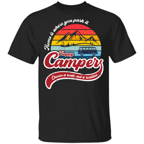 T-Shirts Black / YXS Happy Camper Youth T-Shirt