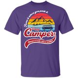 T-Shirts Purple / YXS Happy Camper Youth T-Shirt