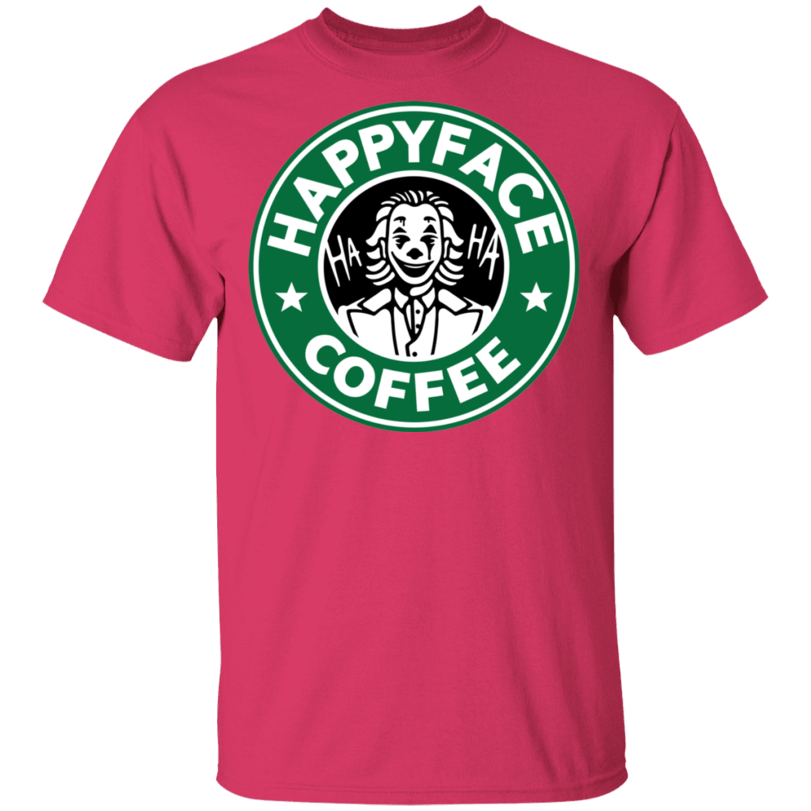 T-Shirts Heliconia / S Happy Face Coffee T-Shirt