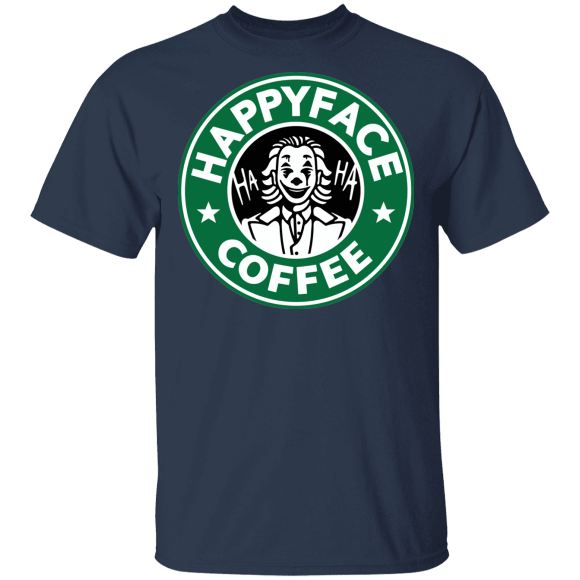 T-Shirts Navy / S Happy Face Coffee T-Shirt