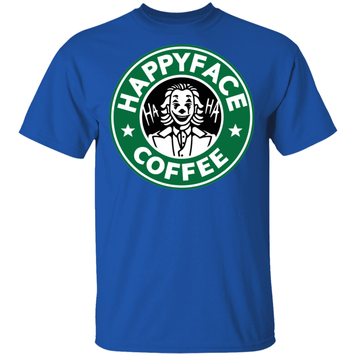 T-Shirts Royal / S Happy Face Coffee T-Shirt