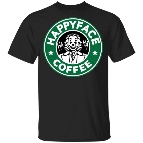 T-Shirts Black / YXS Happy Face Coffee Youth T-Shirt