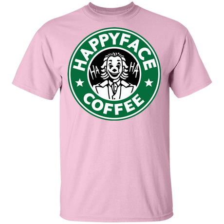 T-Shirts Light Pink / YXS Happy Face Coffee Youth T-Shirt