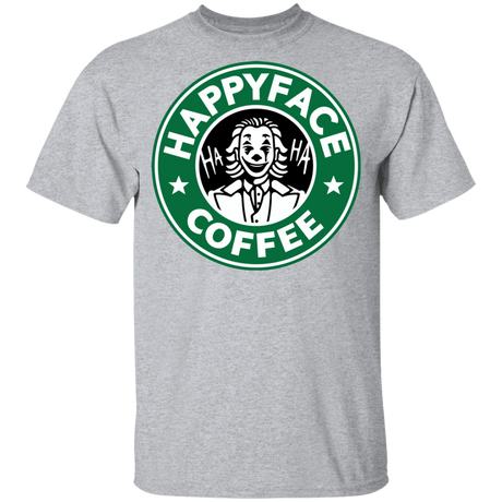 T-Shirts Sport Grey / YXS Happy Face Coffee Youth T-Shirt