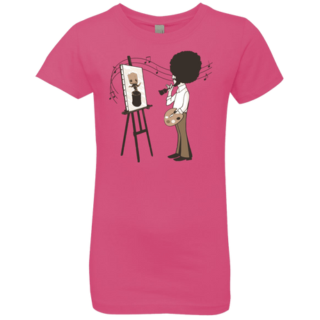 T-Shirts Hot Pink / YXS Happy Little Tree Girls Premium T-Shirt