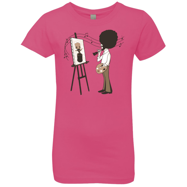 T-Shirts Hot Pink / YXS Happy Little Tree Girls Premium T-Shirt