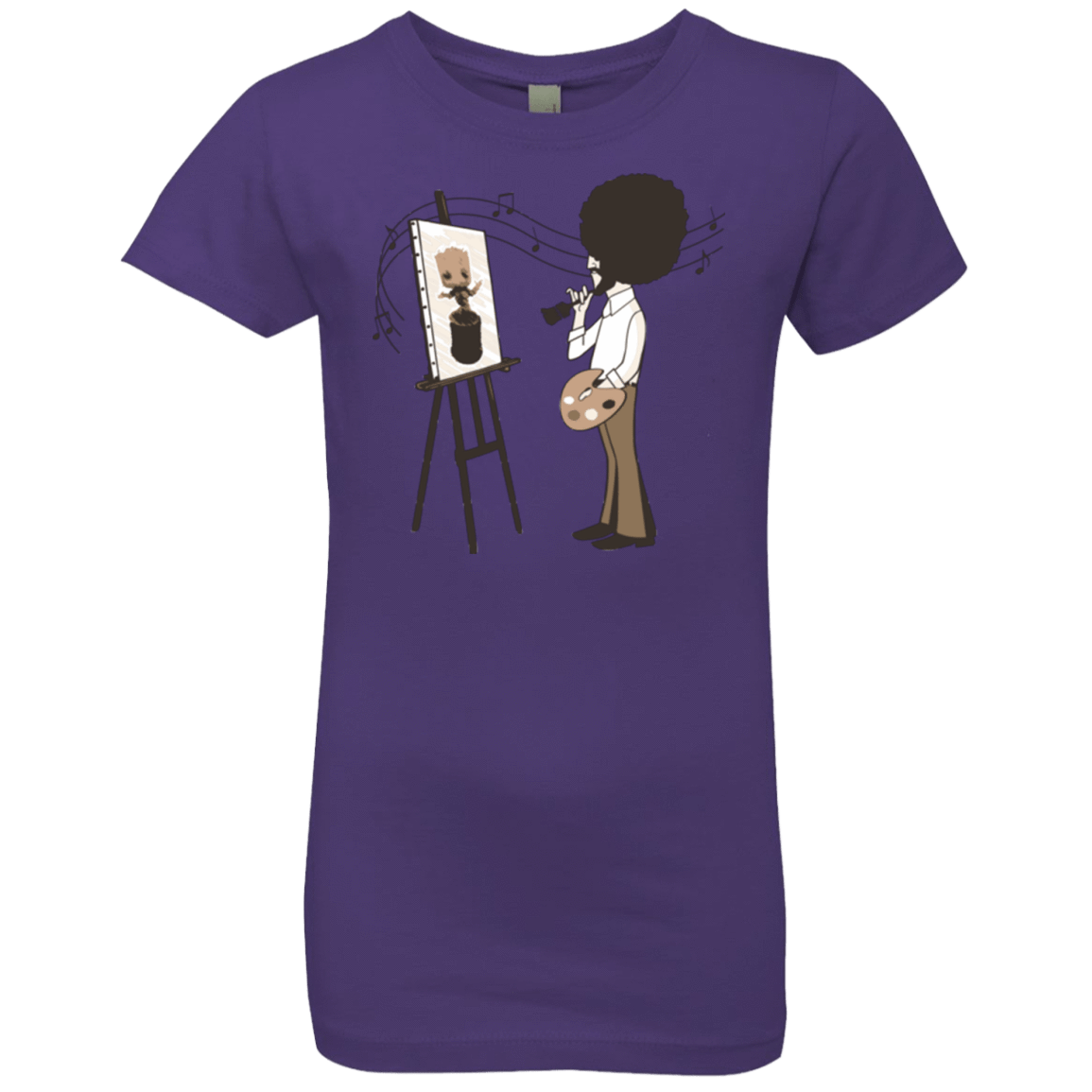 T-Shirts Purple Rush / YXS Happy Little Tree Girls Premium T-Shirt