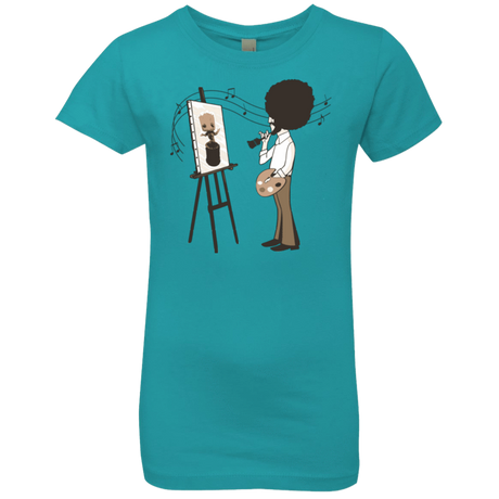 T-Shirts Tahiti Blue / YXS Happy Little Tree Girls Premium T-Shirt