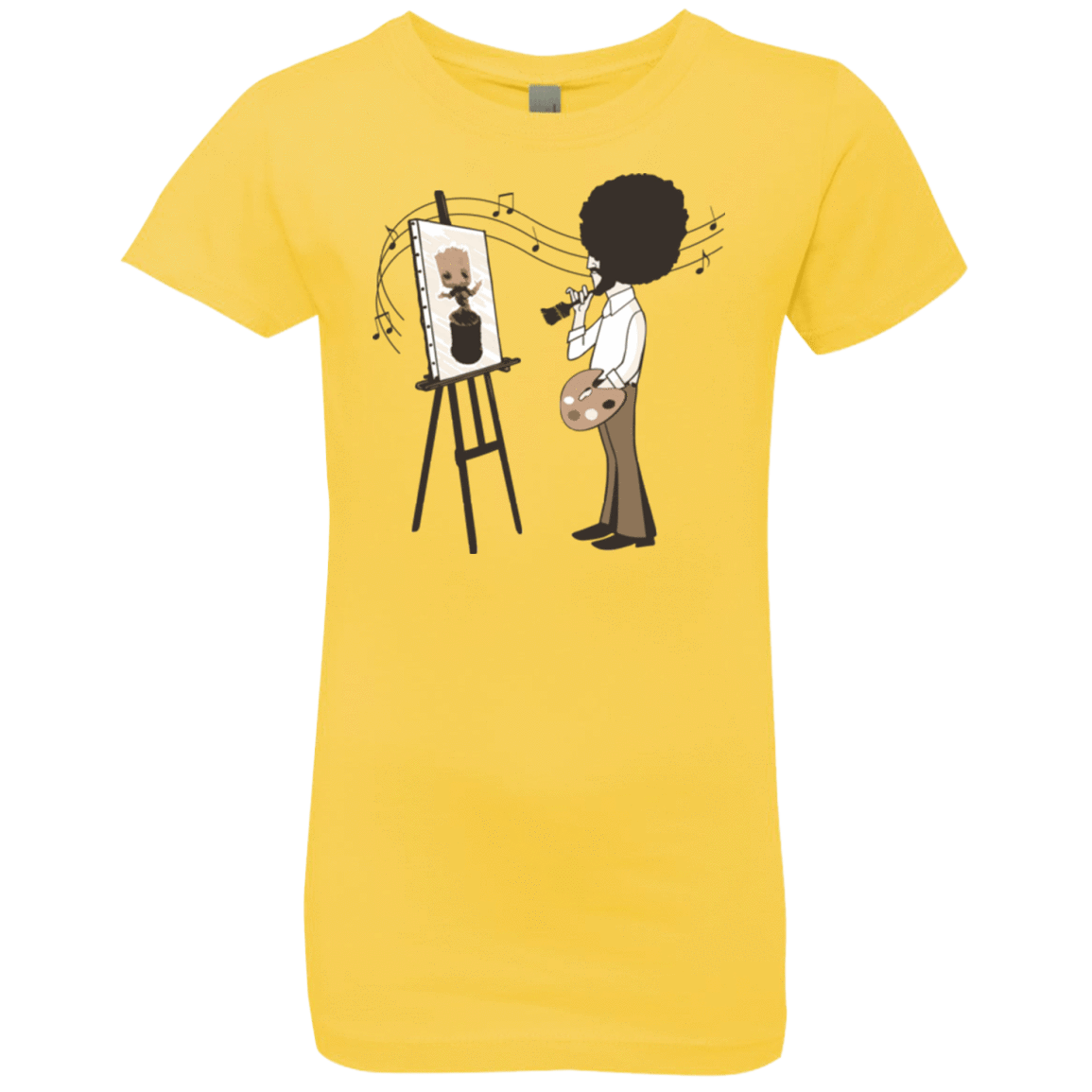 T-Shirts Vibrant Yellow / YXS Happy Little Tree Girls Premium T-Shirt
