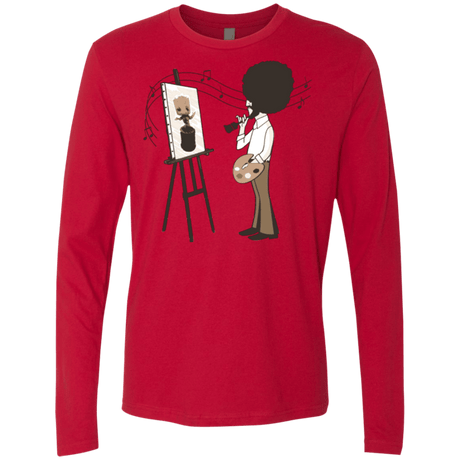 T-Shirts Red / Small Happy Little Tree Men's Premium Long Sleeve