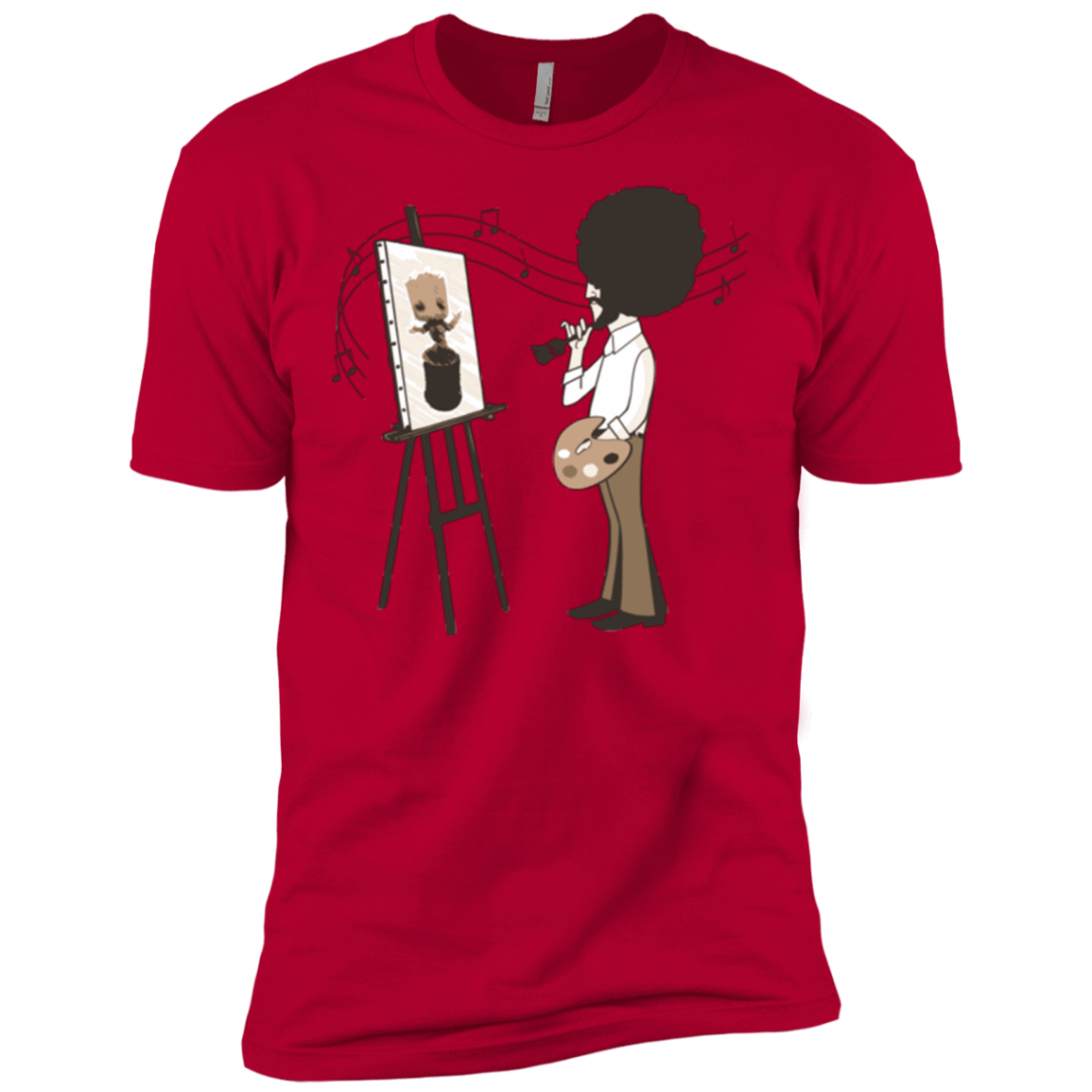 T-Shirts Red / X-Small Happy Little Tree Men's Premium T-Shirt