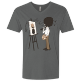 T-Shirts Heavy Metal / X-Small Happy Little Tree Men's Premium V-Neck