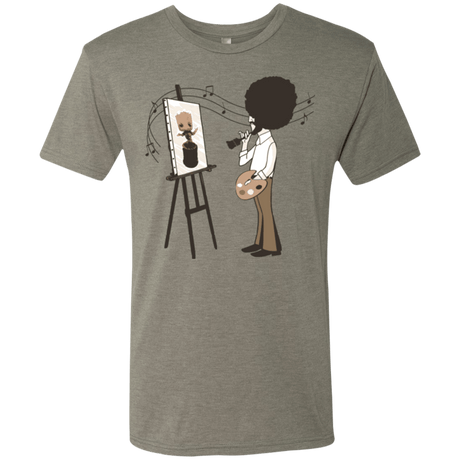 T-Shirts Venetian Grey / Small Happy Little Tree Men's Triblend T-Shirt