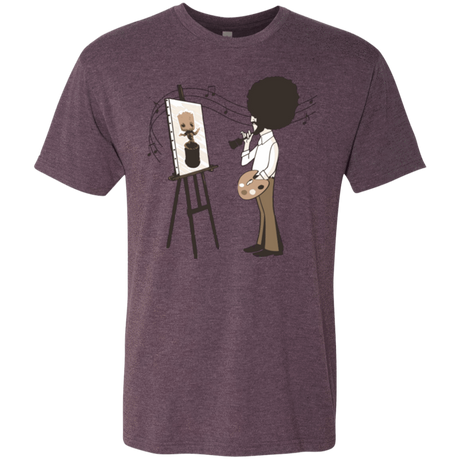 T-Shirts Vintage Purple / Small Happy Little Tree Men's Triblend T-Shirt