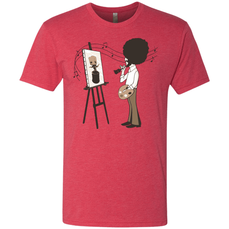 T-Shirts Vintage Red / Small Happy Little Tree Men's Triblend T-Shirt