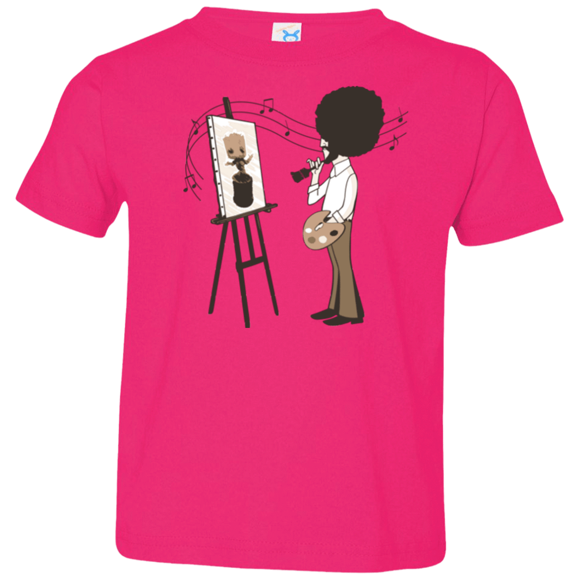 T-Shirts Hot Pink / 2T Happy Little Tree Toddler Premium T-Shirt
