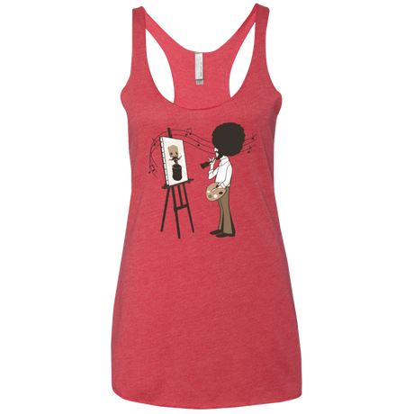 T-Shirts Vintage Red / X-Small Happy Little Tree Women's Triblend Racerback Tank
