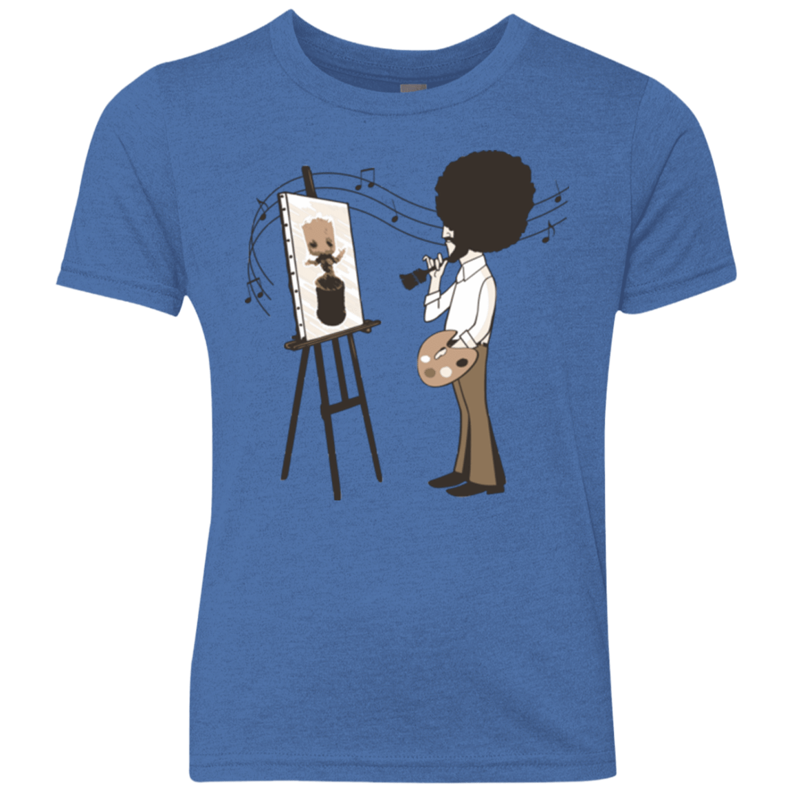 T-Shirts Vintage Royal / YXS Happy Little Tree Youth Triblend T-Shirt