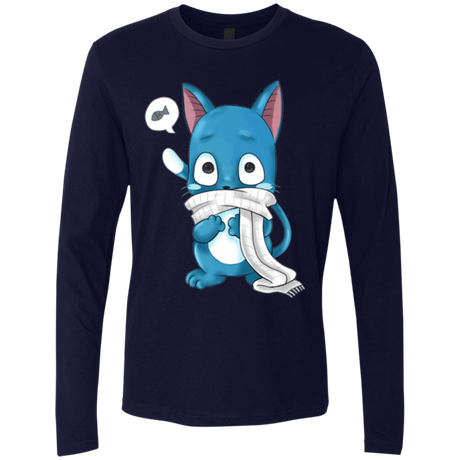 T-Shirts Midnight Navy / Small Happy Men's Premium Long Sleeve