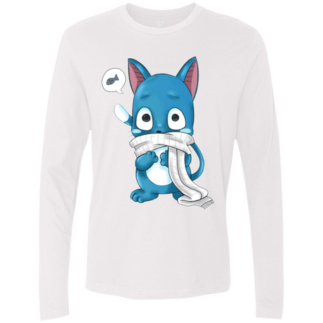 T-Shirts White / Small Happy Men's Premium Long Sleeve