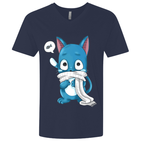T-Shirts Midnight Navy / X-Small Happy Men's Premium V-Neck