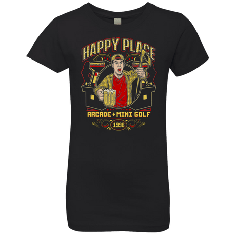 T-Shirts Black / YXS HAPPY PLACE Girls Premium T-Shirt