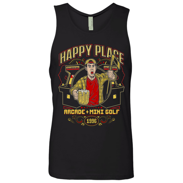 T-Shirts Black / Small HAPPY PLACE Men's Premium Tank Top