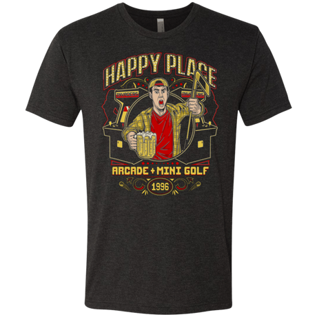 T-Shirts Vintage Black / Small HAPPY PLACE Men's Triblend T-Shirt