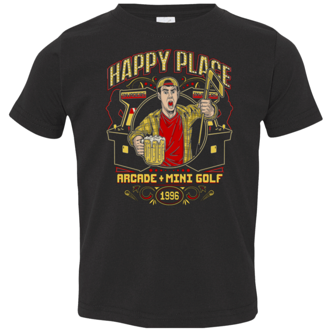 T-Shirts Black / 2T HAPPY PLACE Toddler Premium T-Shirt