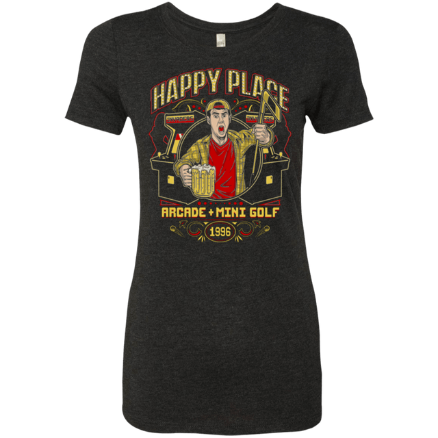 T-Shirts Vintage Black / Small HAPPY PLACE Women's Triblend T-Shirt