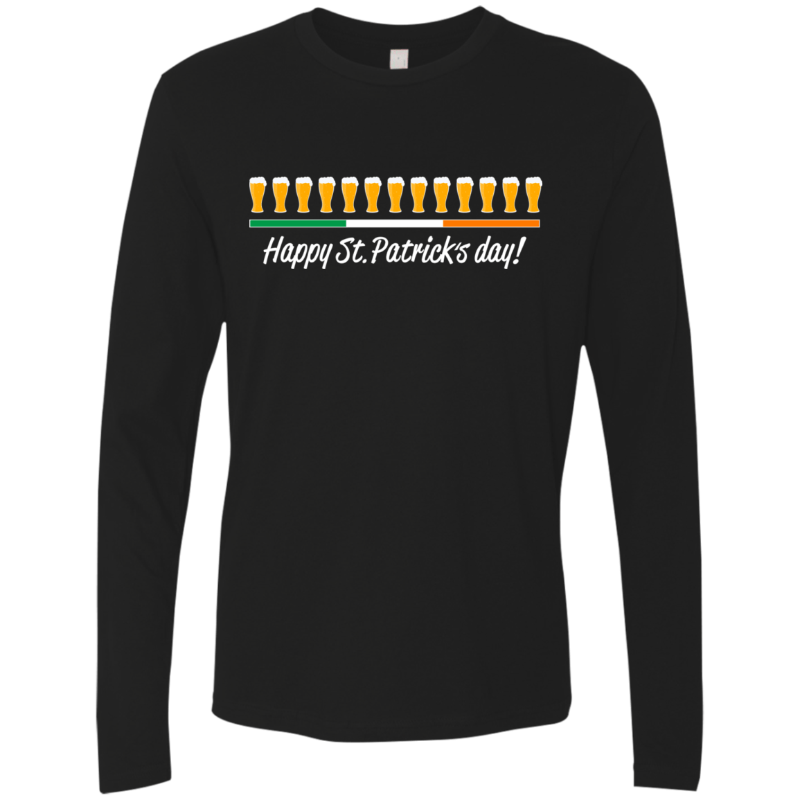 T-Shirts Black / Small Happy St.Patricks Day Men's Premium Long Sleeve