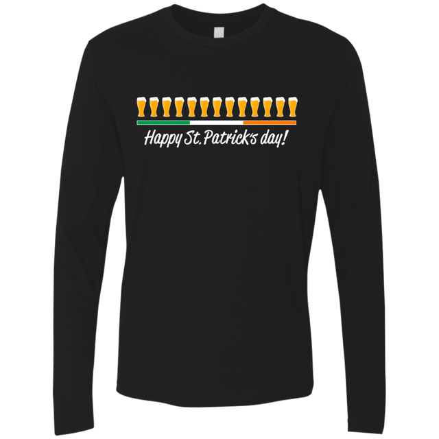 T-Shirts Black / Small Happy St.Patricks Day Men's Premium Long Sleeve