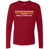 T-Shirts Cardinal / Small Happy St.Patricks Day Men's Premium Long Sleeve