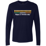 T-Shirts Midnight Navy / Small Happy St.Patricks Day Men's Premium Long Sleeve