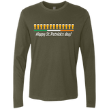 T-Shirts Military Green / Small Happy St.Patricks Day Men's Premium Long Sleeve