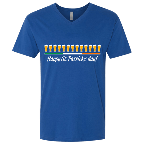 T-Shirts Royal / X-Small Happy St.Patricks Day Men's Premium V-Neck