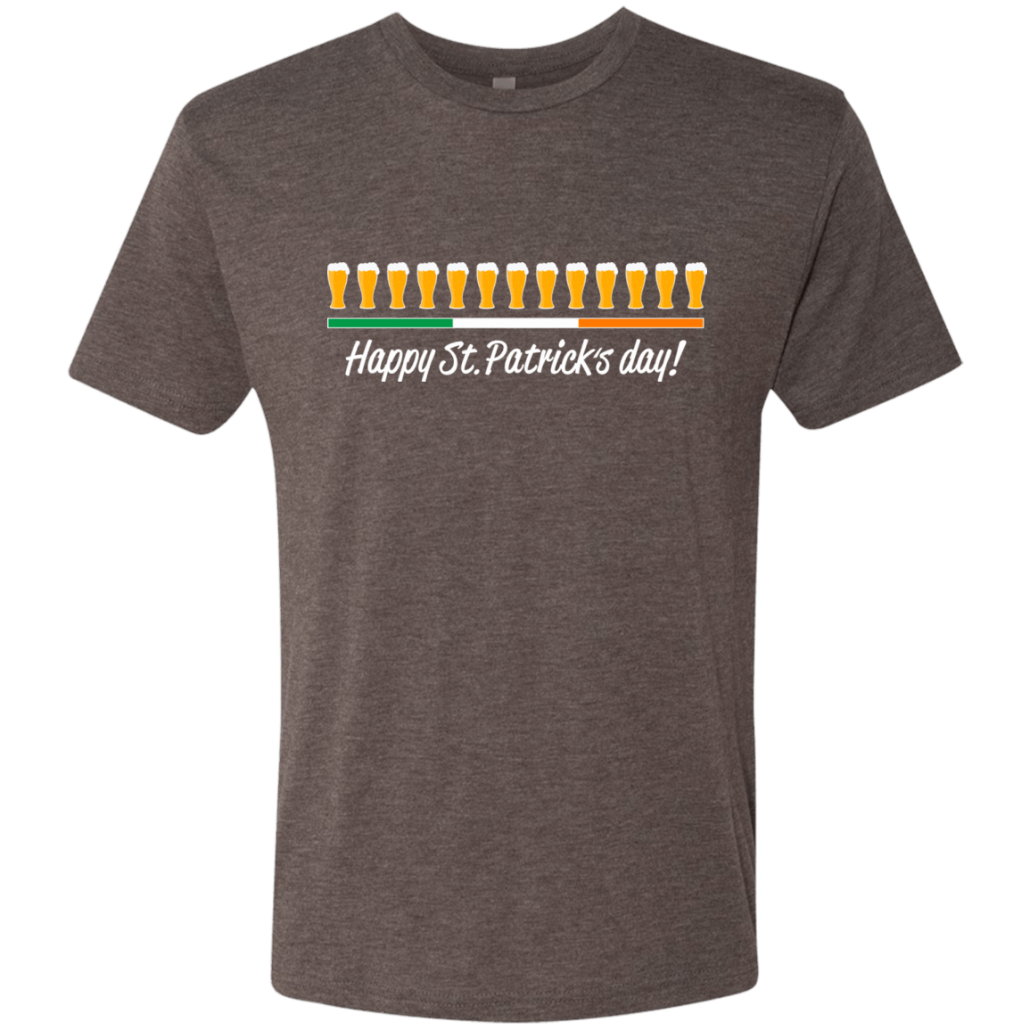 T-Shirts Macchiato / Small Happy St.Patricks Day Men's Triblend T-Shirt
