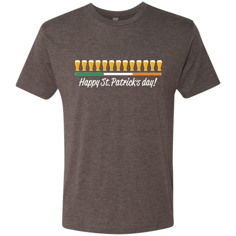 T-Shirts Macchiato / Small Happy St.Patricks Day Men's Triblend T-Shirt