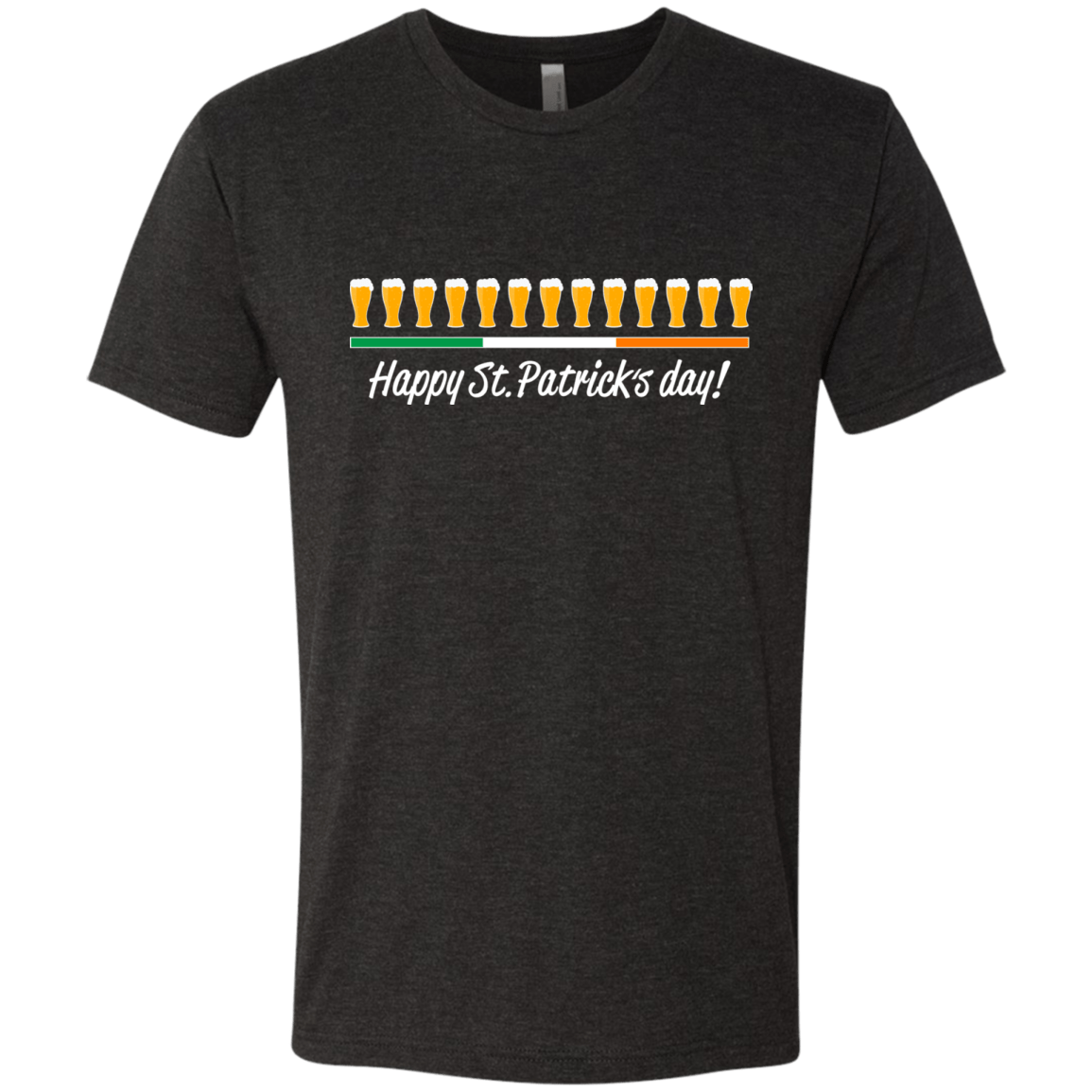 T-Shirts Vintage Black / Small Happy St.Patricks Day Men's Triblend T-Shirt