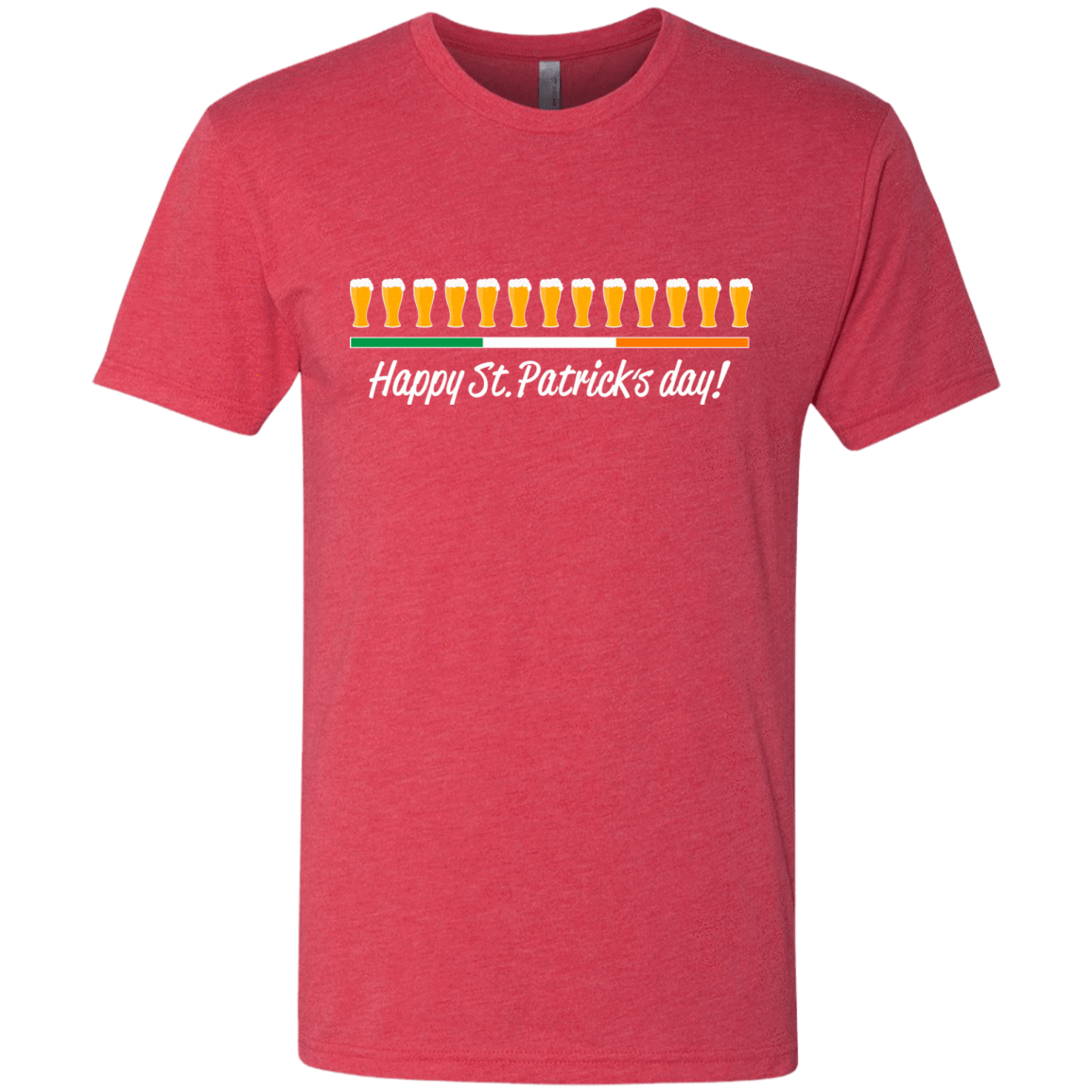 T-Shirts Vintage Red / Small Happy St.Patricks Day Men's Triblend T-Shirt