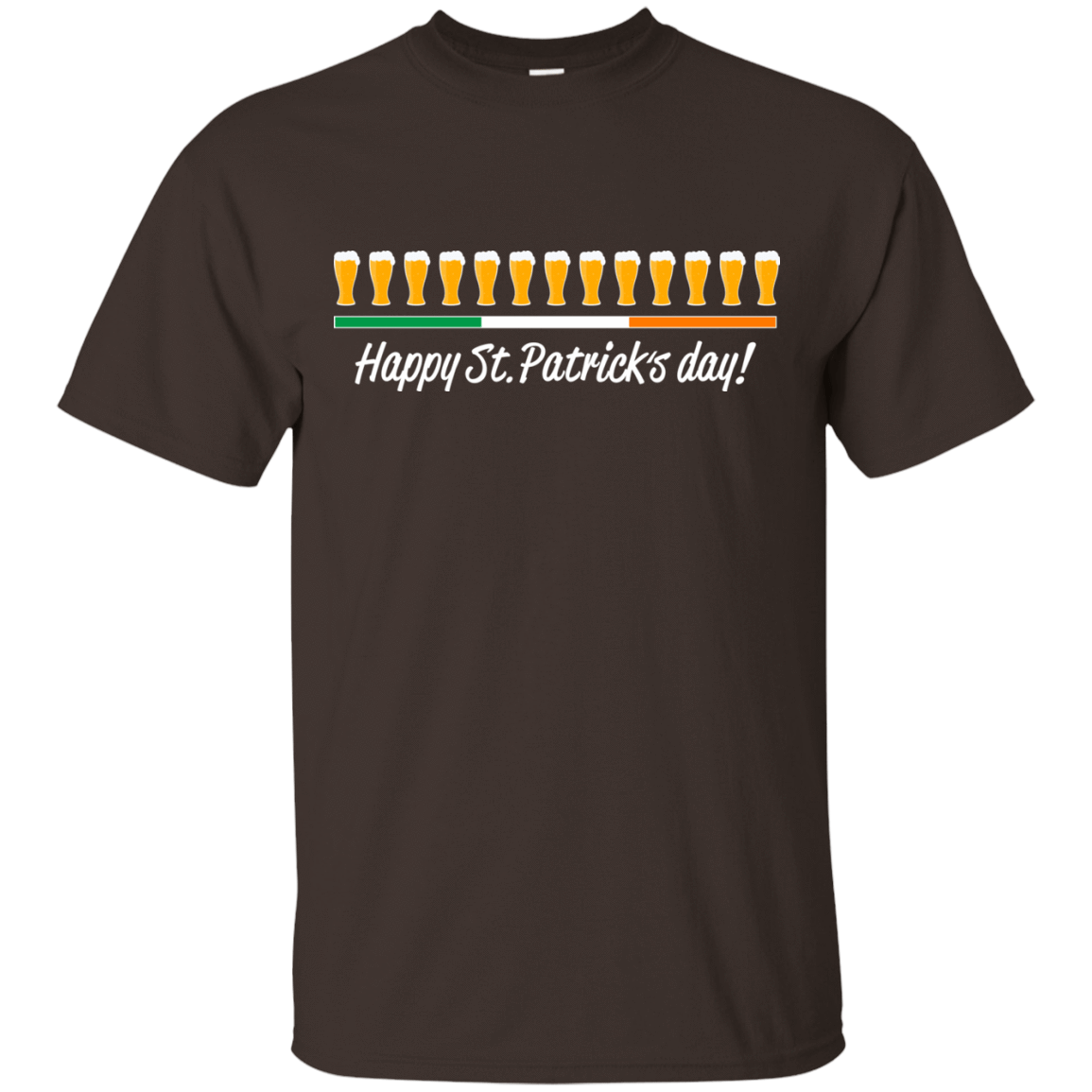 T-Shirts Dark Chocolate / Small Happy St.Patricks Day T-Shirt