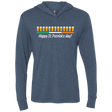 T-Shirts Indigo / X-Small Happy St.Patricks Day Triblend Long Sleeve Hoodie Tee