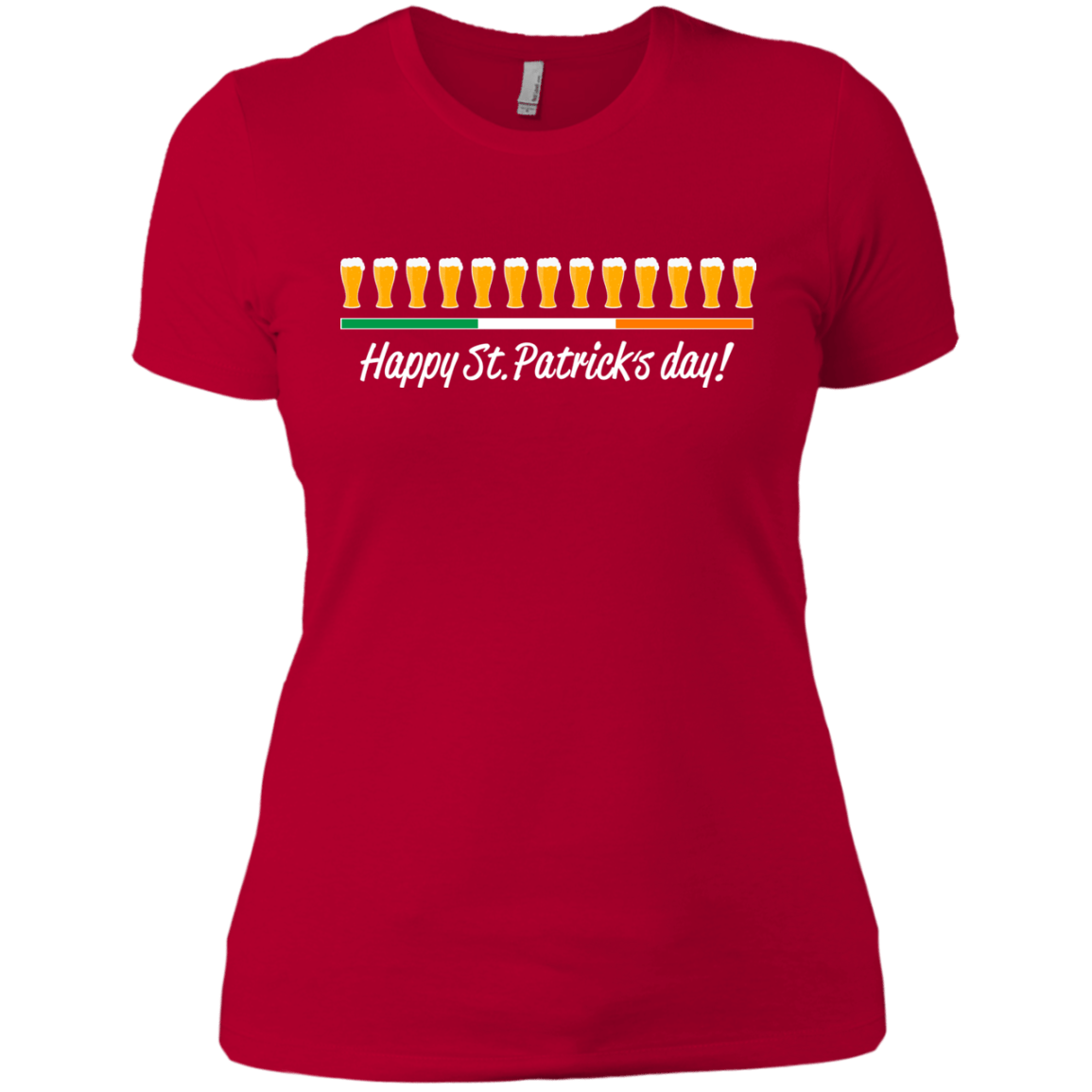 T-Shirts Red / X-Small Happy St.Patricks Day Women's Premium T-Shirt