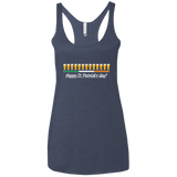 T-Shirts Vintage Navy / X-Small Happy St.Patricks Day Women's Triblend Racerback Tank